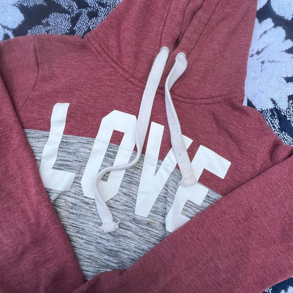 A “love” hoodie! Cute and comfy